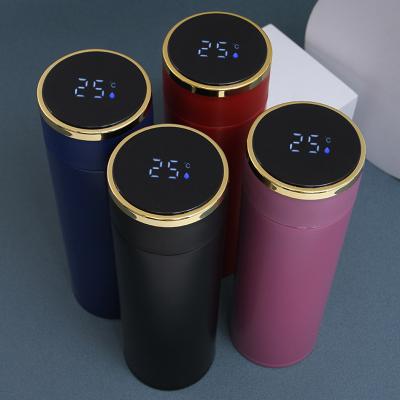 China PORTABLE wholesale temperature measuring contact sensing for LED display smart thermos for sale