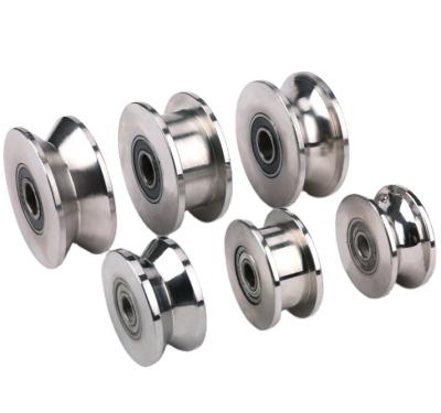 China Good Quality U V H Caster Roller Wheel Spline Guide Track Roller Wheel SUS304 Stainless Steel Lower Sliding Door Roller for sale