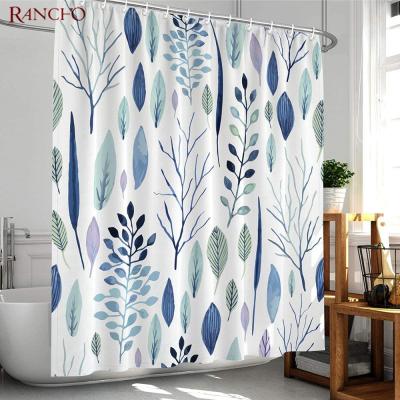 China Viable Popular Printed Luxury Shower Curtain Set Printing Shower Curtain Designer Shower Curtain for sale