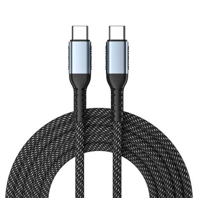 China Fast Speed ​​Charging Nylon Braided Fast Charging 5A Mobile Phone Palladium Charging Type C To Type C Cable for sale