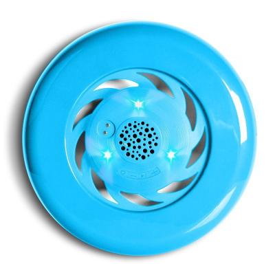 China Wholesale LED Flashing Light OEM Frisbee Outdoor Cute Music Portable Waterproof Wireless Speaker for sale