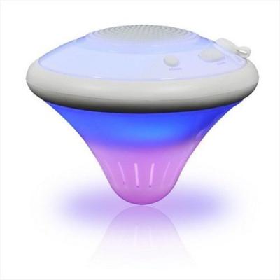 China Waterproof LED Flashing Light Summer Music Floating Light Subwoofer Floating Outdoor Speaker for sale