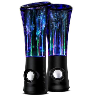 China Universal Horn Visual Design Information Display Computer Speaker USB LED USB Dancing Fountain Dancing Water Stereo Speakers for sale