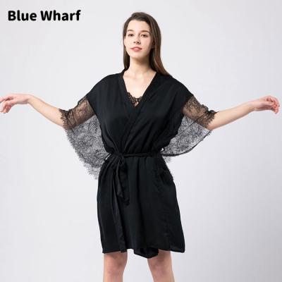 China Wholesale Custom QUICK DRY One Piece Pajamas Set Ladies Lace Up Sleepwear Women Girl Long Robe for sale