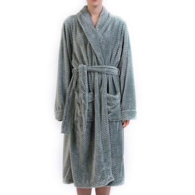 China Ladies Pajamas Nightgown Fleece Bathrobes Women Long Daily Plush QUICK DRY Bathrobe Soft Indoor Robe for sale