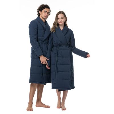 China Couples Women QUICK DRY Men's Lengthened Bathrobe Home Clothes Long Robe Wrap Coat Loungewear for sale