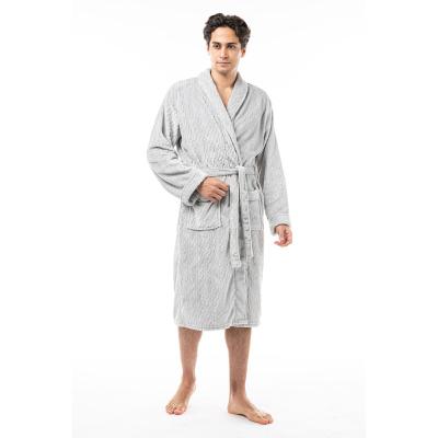 China 2022 QUICK DRY fashion unisex fleece men's bathrobe men's bathrobe men's luxury thermal long robes spa for sale