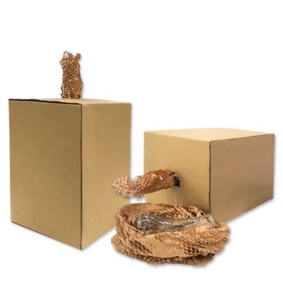 China New Arrival Biodegradable Fill Honeycomb Cushion Paper Dispenser Box for sale