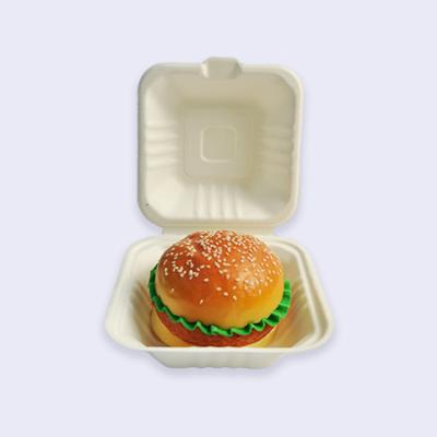 China Factory Price Biodegradable Eco Friendly Hamburger Take Away Biodegradable Custom Box Hamburger Boxes for sale