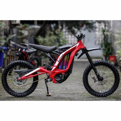 China 2021 Carbon Fiber Surron Light Bee X E Motorcycle Adult Ebike 48V 25A 5400W Off-Road Mountain Electric Bike With Pedals for sale