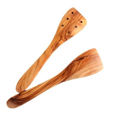 China Light Wooden Olive Fork Spatula Western Utensil Set New Christmas Viable Wholesale Italian Kitchen Salad Spoon for sale