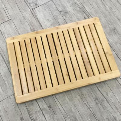 China Bathroom Household Hotel Floor Shower Non Slip Sustainable Mats Bamboo Coaster Mat for sale