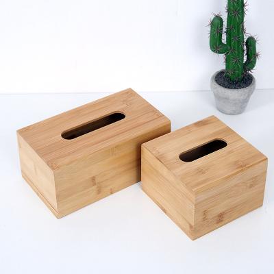 China Modern Bamboo Wooden Storage Box Facial Tissue Box Modern Bamboo Wood Storage Box Household Living Room Coffee Table Household Towel Solid Wood Paper Box for sale