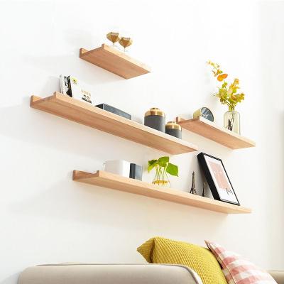 China Europe Customized Wall Hanging Wooden Fixture Solid Shelf Rustic Decoration Accessory Wholesale for sale