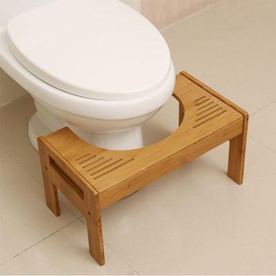 China Child Pregnant Woman Storage Bench Toilet Chest of Drawers Anti-Slip Thickened Natural Potty Chair Bent Bamboo Mat Foot Stool for sale