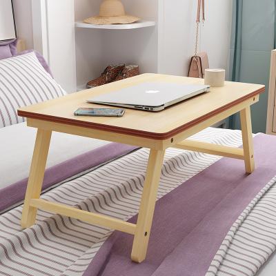 China Solid Wood (Other) Folding Bed Adjustable Desk Desk Small Lazy Stand Mini Ergonomic Wooden Bamboo Laptop Desk Dormitory Study Student Table for sale