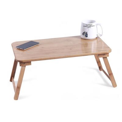 China (Other)High Quality Adjustable Modern Minimalist Foldable Dining Natural Wood Notebook Shelf Bamboo Desk Laptop Stand For Dorm Room for sale