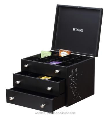 China Handmade wooden cosmetic storage or tea box for sale