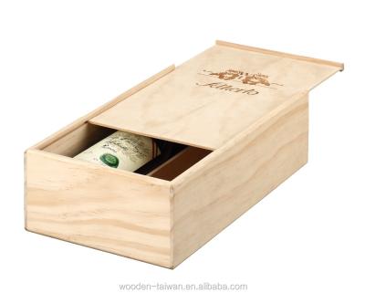 China Handmade Hot Selling Slide Lid Wooden Boxes for sale