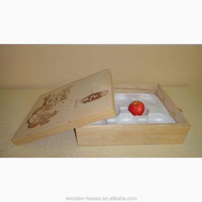 China Handmade Nautre and Pine Packing Box for Fruit and Rice or Wine for sale