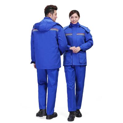 China Cotton Durable Using Winter Work Thick Sinopec Cotton Clothing Engineering Clothing Unisex Uniform for sale