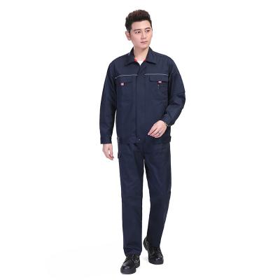 China China Wholesale Dark Blue Cotton Mens Safety Work Clothes Maintenance Workwear Jacket for sale