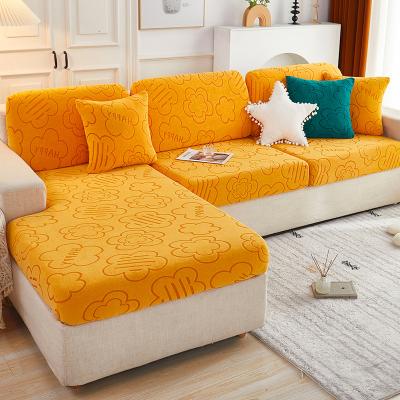 China Modern solid office living room jacquard sofa covers 3 seater slipcover stretch sofa hat sofa cushion for sale