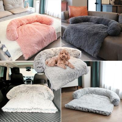 China Amazon Hot Selling Viable Plush Dog Kennel Plush Dog Nest Sofa Bed Manufacturer Covering Dual-Use Wholesale Amazon for sale