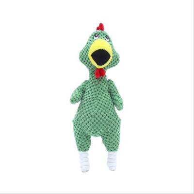 China Colorful Dog Pineapple Wool Pop Screamed Healthy Chicken Pet Plush Toy for sale