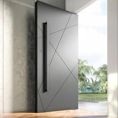 China American Luxury Bulletproof Aluminum Single Security Metal Pivot Modern Design Prehung Design Steel Door Price Outdoor for sale