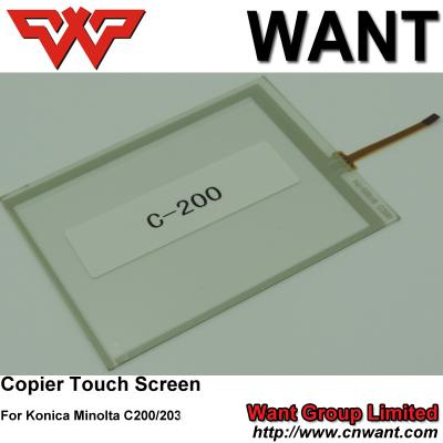 China C200 Hight Quality Touch Screen touch panel For Konica Minolta Bizhub Copier Parts for sale