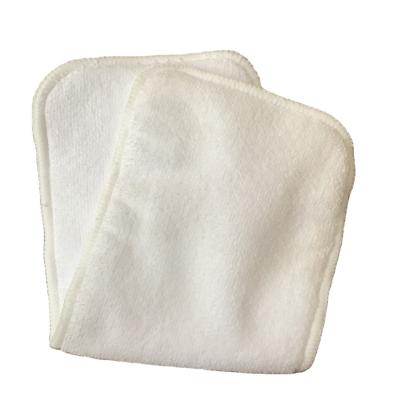 China 3layer Microfiber Baby Cloth Plain Weave Diaper Insert Reusable Diaper Inserts for sale