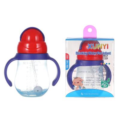 China BPA Free Baby Leak Proof 260ml New Straw Cup PP Water Back Cup Cartoon With Kids Water Bottle 330ml Baby Water Bottle for sale