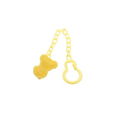 China Baby BPA Nipple Clip Anti-Drop Free Fixed Plastic Infant Teether Chain Portable Pacifier Holder Chain for sale