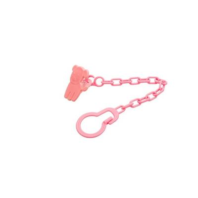 China Baby BPA Nipple Clip Anti-Drop Free Fixed Plastic Infant Teether Chain Portable Pacifier Holder Chain for sale