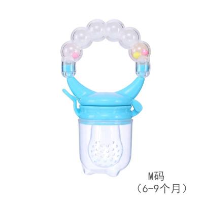 China BPA Free Silicone Fresh Food Fruit Vegetable XUNYI Ring Toy Pacifier Baby Feeding Feeder for sale