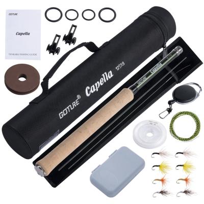 China Carbon Goture Tenkara Fly Fishing Rod Combo 3.6M With Mainline Tippet Hook Keeper Fly Rod Kit Box Tube Set Combo Fly Rod for sale