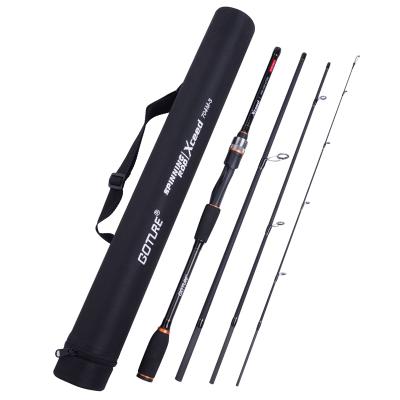 China light & Goture High Strength 1.98M Xceed 4 Sections Travel Lure Rod Carbon Spinning Fishing Rod for sale