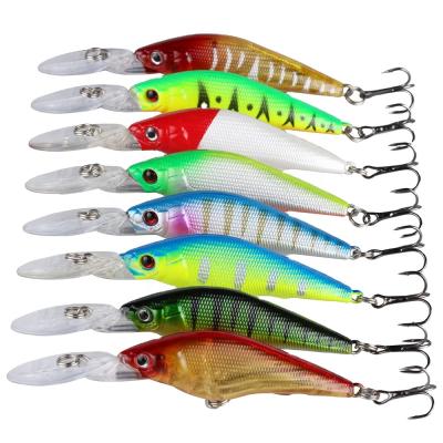 China Goture 8 Colors Lure Minnow Crankbaits Hard Fishing Wobbler With 3D Eyes 7g 9cm Carp Fishing Hard Lure C10931 for sale