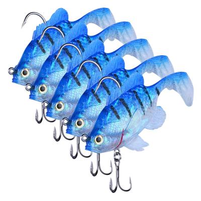 China Goture 5pcs/lot 8.3cm Lure 20.5g Soft Silicone Wobblers Swimbait Fishing Artificial Bait For Freshwater And Saltwater C10954-1 for sale