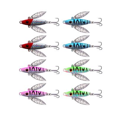 China Metal Goture Fishing Lures 5cm Spoon Metal Jig Sea Fishing Wobbler Artificial Ice Fishing Jig for sale