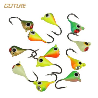 China Goture Ice Fishing Jigs With Single Hook Fishing Lures Ice Casting For Walleye Winter Drop-water for sale