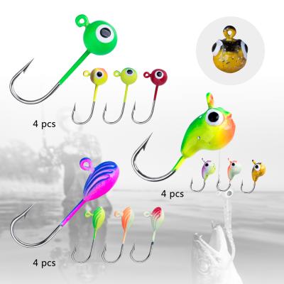 China Goture 27 PCS Winter Ice Fishing Lure Set Ice Fishing Jig Molds For Trout Perch Winter Fishing C11069 for sale