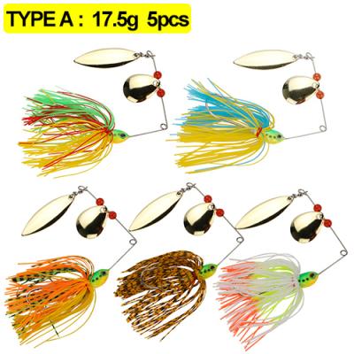 China Bass Fishing Lure Metal Spoon Soft Plastic Freshwater Jig Fishing Spinner Blade Lure Spinner Primer for sale