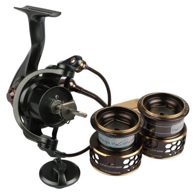 China Tsurinoya Fishing Reel 1000 2000 3000 4000 Double 5.2:1 Metal Reel Carp Wheel Fishing Tackle Equipment 10BB Straight Spinning Reel for sale