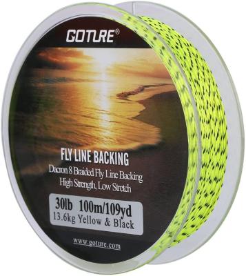 China Sink Goture Line Fishing Line 8 Strands Fly Fishing Dacron Braided Line Fly Rig for sale