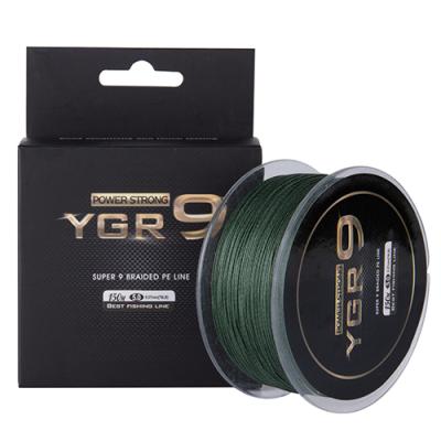 China Float Marker Line 9 Strand 150M Green Carp Braided Fishing Goture Braid Line for sale