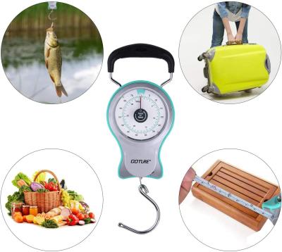 China ABS body and copper chrome plated universal fishing hooks accessories portable fishing kitchen and hanging luggage scale for sale