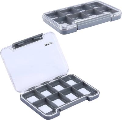 China High Strength ABS Goture Design New Waterproof Magnetic Fishing Hooks Box Lightweight 8 Compartments Fly Hook Box for sale