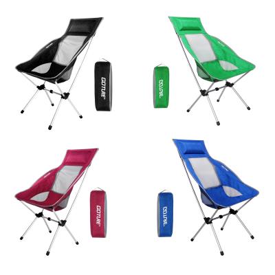 China Goture Outdoor Folding Chairs Max Load 150kg Portable Lightweight Chair Fishing Seat with Backpack Bag for Picnic Camping Beach for sale